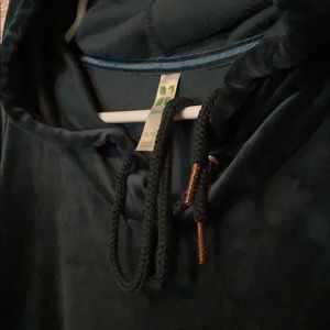 green tea velour hoodie